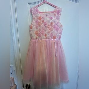 Girls multi pastel fancy dress size 7